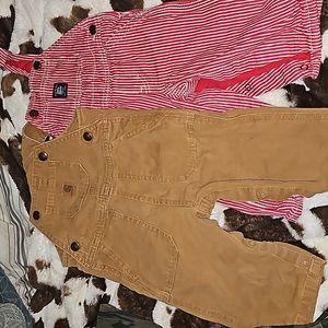 9 month overalls lot carhartt and baby bgosh